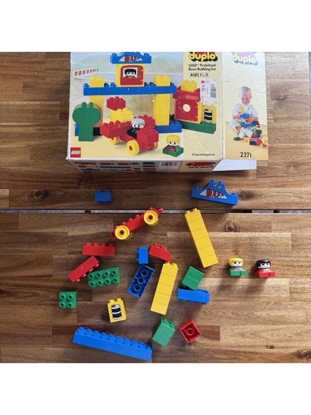 VTG LEGO DUPLO PreSchool Basic Building Set 2371‎ INCOMPLETE SEE PICTURES RARE